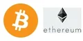 Bitcoin and Ethereum logos