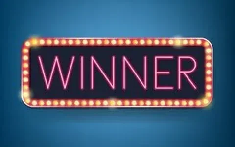 Winner sign in lights